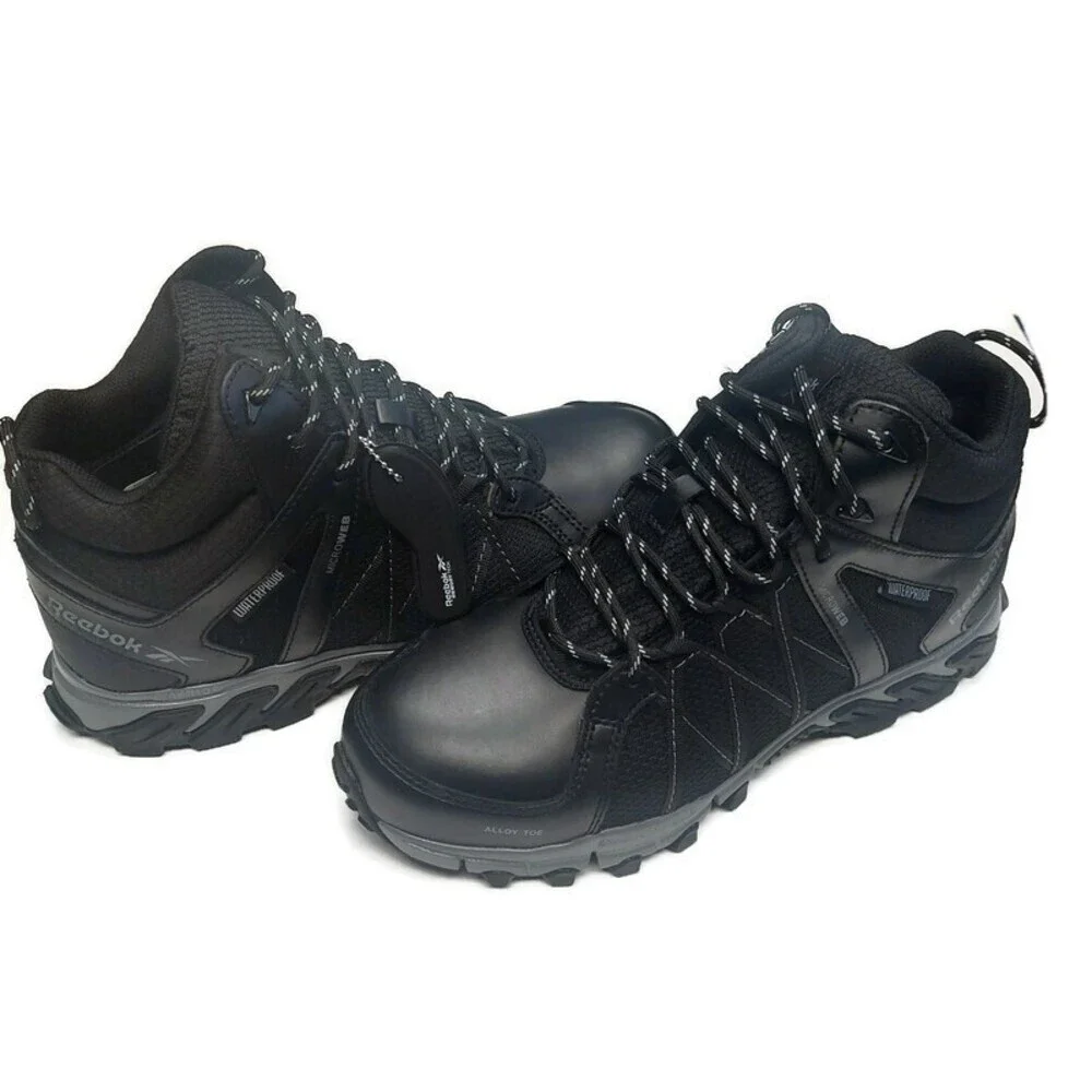 Reebok Work Mens Size 9 Trailgrip Work Waterproof Athletic Mid Cut Shoes Boots